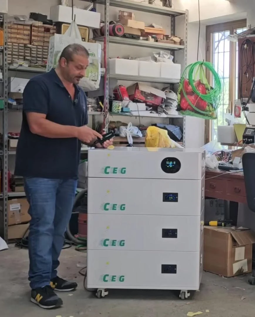 CEG All-in-One con BMS JK: inversor y tres módulos de batería