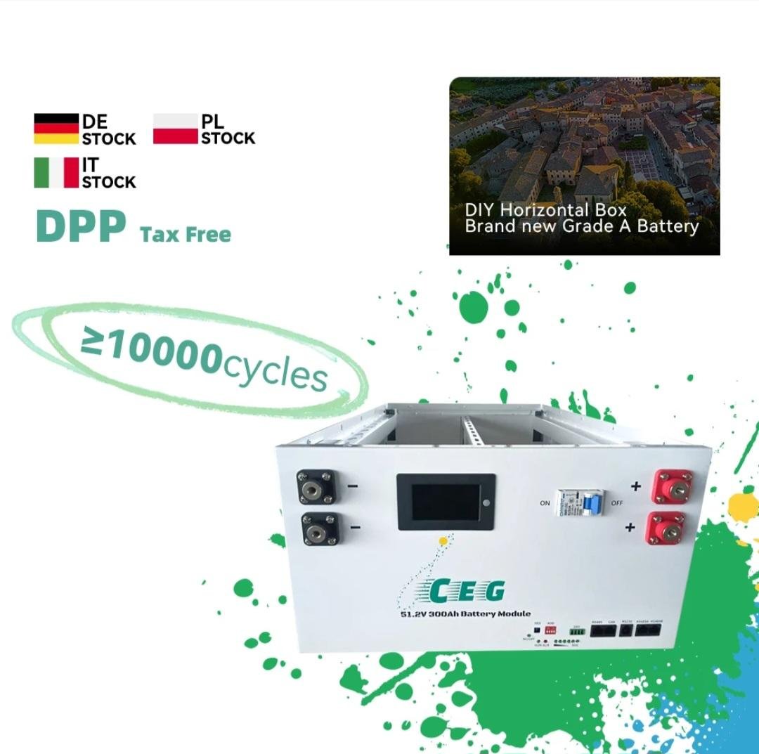 Box orizzontale CEG 51.2V 300Ah