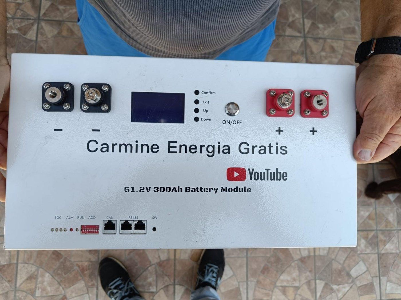 Pannello frontale 51.2V 300Ah Battery Module CEG