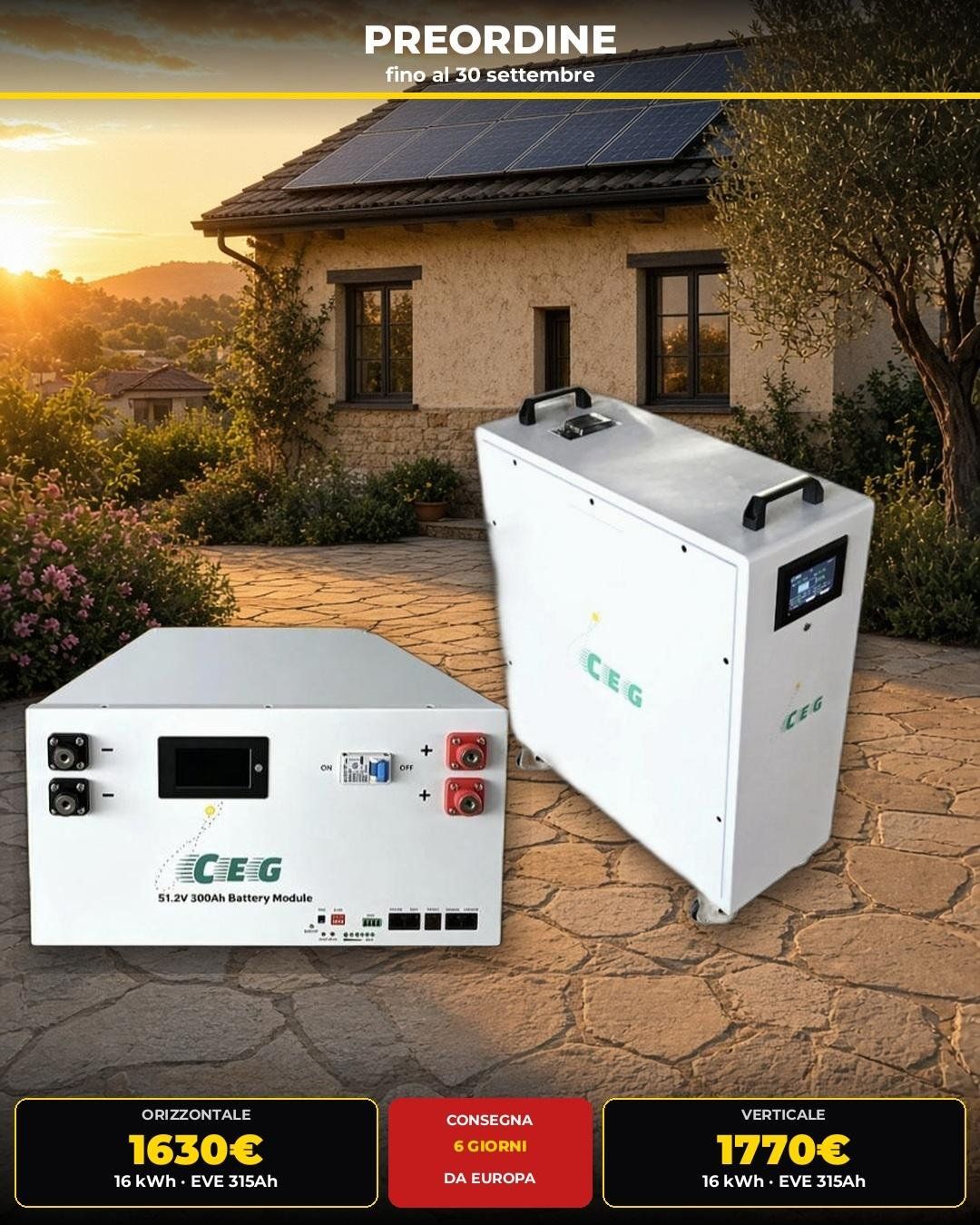 Preordine batterie 16 kWh