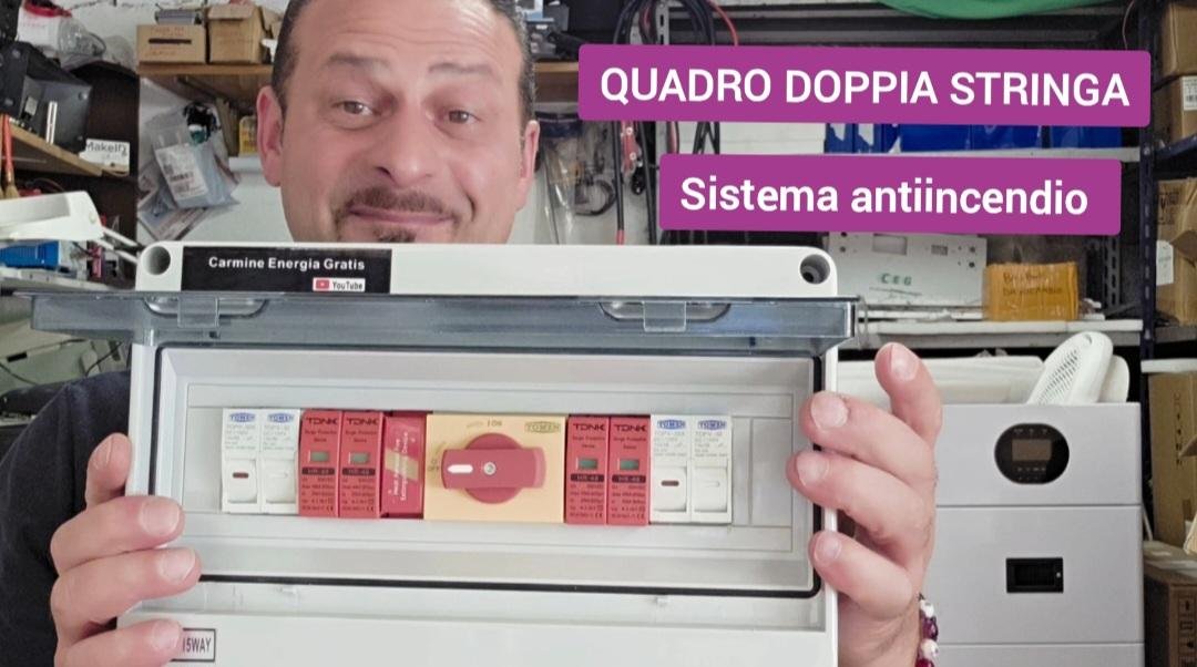 Dual-string DC panel con sistema antincendio