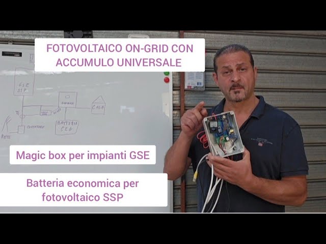 Locandina: Magic box per accumulo su fotovoltaico GSE